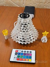 Lampada LED RGB a forma di cassetta pignoni