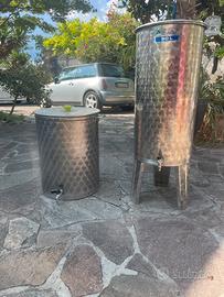 2 Serbatoi  inox 50 litri