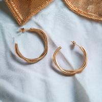 Orecchini a cerchio intrecciati