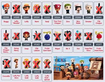 Set 10 personaggi One Piece Kinder Joy 