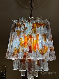 Lampadario Vintage Murano Anni 60/70 a Cascata