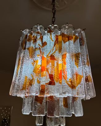 Lampadario Vintage Murano Anni 60/70 a Cascata