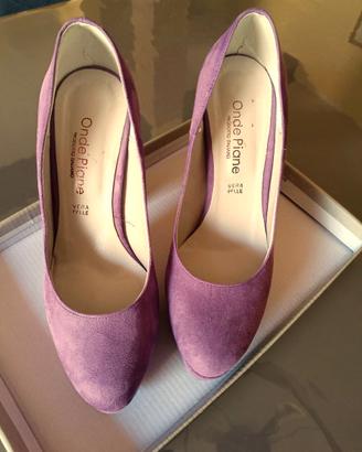 Scarpa Donna Pelle scamosciata rosa
