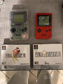 Game boy e giochi playstation