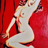 Dipinto olio su tela 30x40x2 MARILYN MONROE NUDA