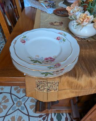 Servizio per 12 Piatti Vintage Porcellana 