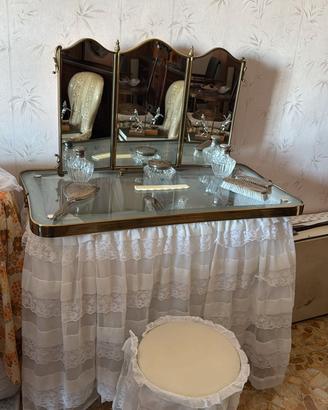 toletta con set completo in argento