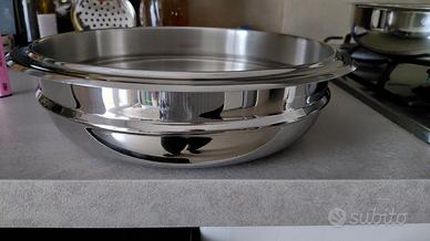 set ciotole in acciaio