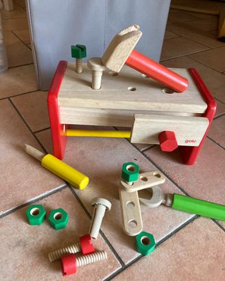 Gioco banco da lavoro in legno GOKI