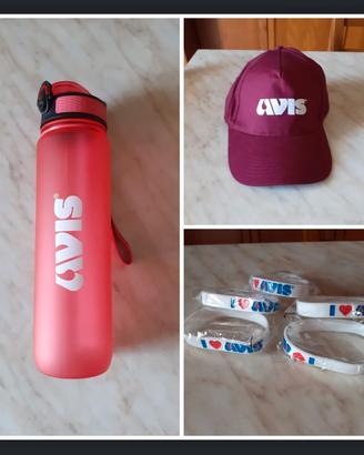 Gadget AVIS Borraccia 1L cappellino 5 braccialetti