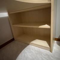 Libreria con scrivania ad incasso