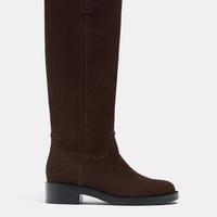 stivali stradivarius in vera pelle scamosciat n.39