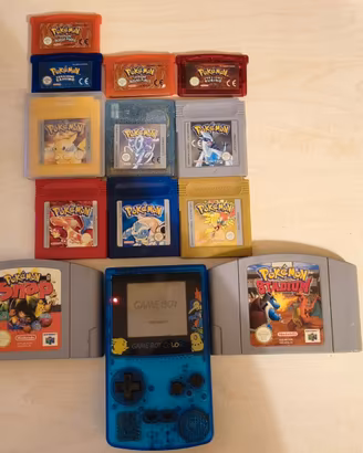Gameboy Color + Pokemon Oro, Argento, Cristallo, R