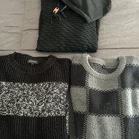 6 maglioni in lana e cotone tg S