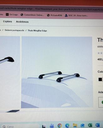 Barre Thule WingBar Edge aereo