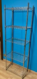 Scaffale cromato