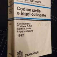 Codice Civile Giorgio De Nova Zanichelli 1992