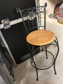 4 Sgabelli  in ferro battuto