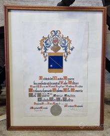 diploma nastro azzurro ww1,si spedizione 
