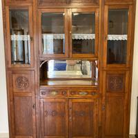 Credenza e tavolo in noce inizio 1900