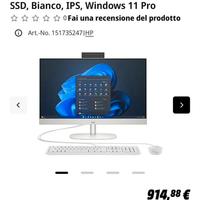 Hp ProOne 240 G10 23.8" - NUOVO
