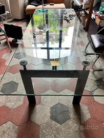 Tavolo in vetro Le Corbusier per Alivar art. 209