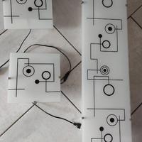 set di lampade/applique da parete