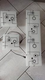 set di lampade/applique da parete