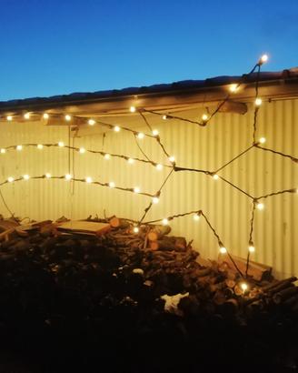 Decorazione giardino - Stella Natale artigianale
