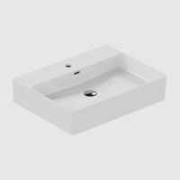 Lavabo 60 x 13h cm in ceramica bianco lucido