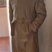 Ballarini Trench Coat Beige con Fodera a righe