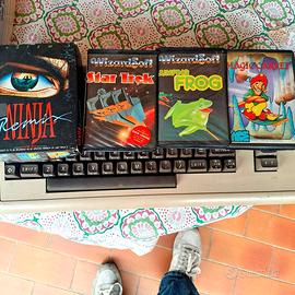 4 giochi retro Commodore 64 in box