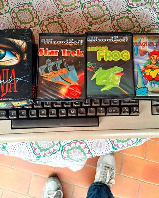 4 giochi retro Commodore 64 in box
