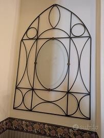 pannello decorativo in ferro e vetro