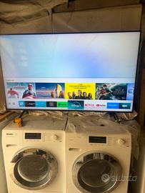 Lavatrice miele e smart tv samsung 65 pollici