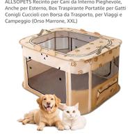 Recinto per cani da interno pieghevole XXL