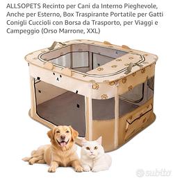 Recinto per cani da interno pieghevole XXL