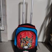 Cartella zaino trolley Gormiti