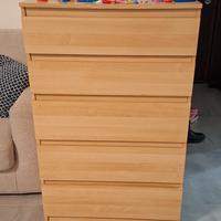 cassettiera ikea linea malm 70x111x40cm