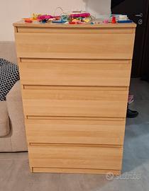 cassettiera ikea linea malm 70x111x40cm