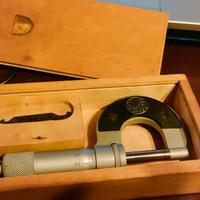 Micrometro spessimetro Panter con scatola in legno