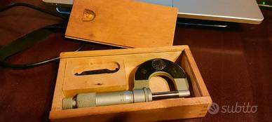 Micrometro spessimetro Panter con scatola in legno