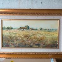 Quadro olio su tela, paesaggio 