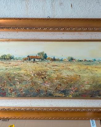 Quadro olio su tela, paesaggio 