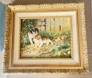 Quadro gattini e pulcini Eduardo Cerrone