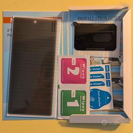 Cover e 1 vetro temperato privacy Google Pixel 7