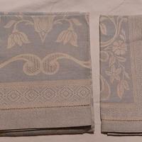 Set 2 asciugamani vintage, misto lino