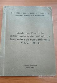 manuale VTC M 113 del 1963