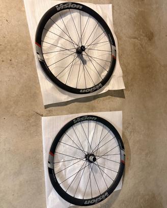 Coppia ruote carbonio VISION TRIMAX 40 CSI DISC