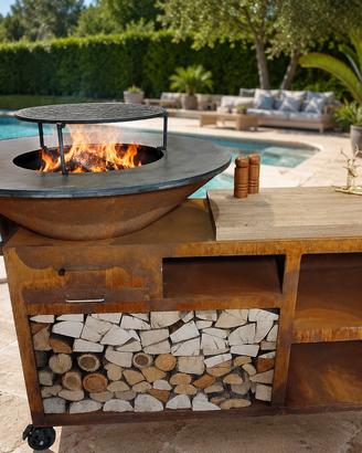 Griglia Barbecue Design in Corten
